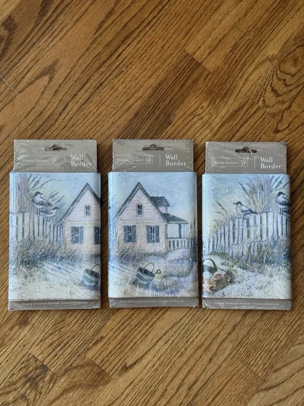 VTG 3 Wallpaper Border Decor Coast Coastal Cottage Oceancore Seaside Chic Beach